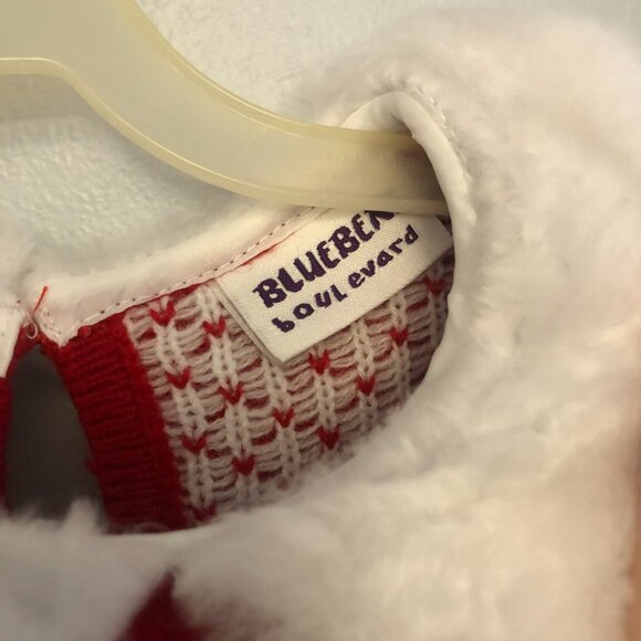 holiday sweater dress, baby sweataer dress, toddler sweater dress, holiday dress - Picture 5 of 7